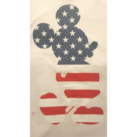 Disney Tops - Disney Mickey Mouse Graphic Authentic T Shirt Red White Blue Female Small Cotton